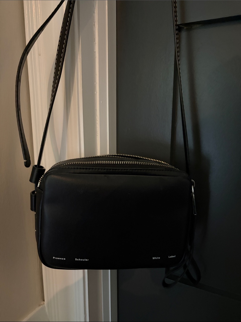 Proenza Schouler White Label Black Leather Crossbody Bag